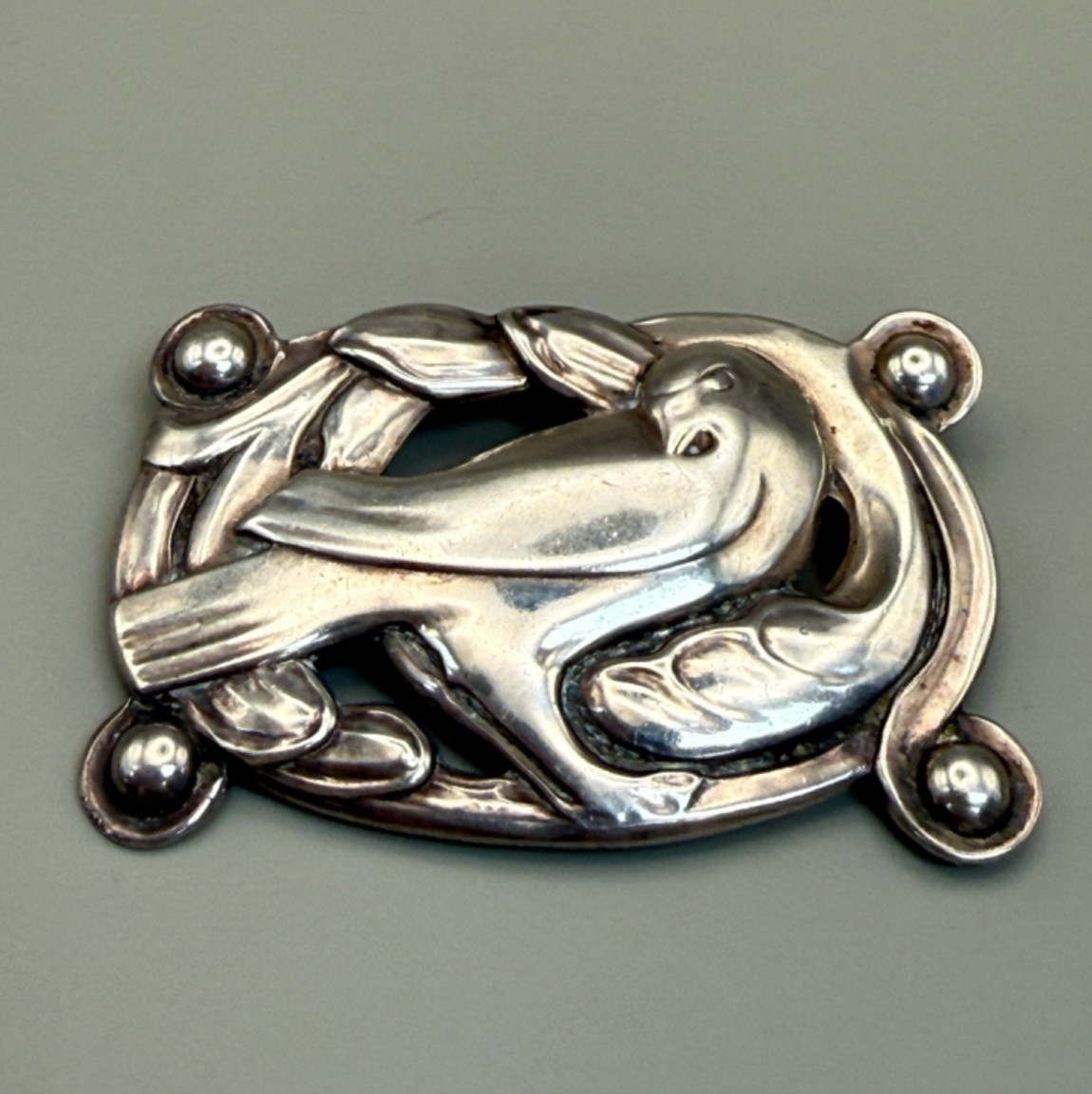 1940 Vintage Cohen & Rosenberger-Coro-Classic Sterling Silver Dove Brooch/ pin