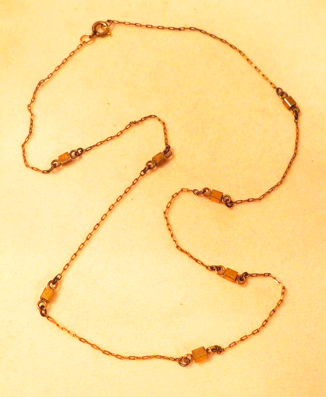 Vintage Chain Necklace 12K Gold Filled 17 1/2″