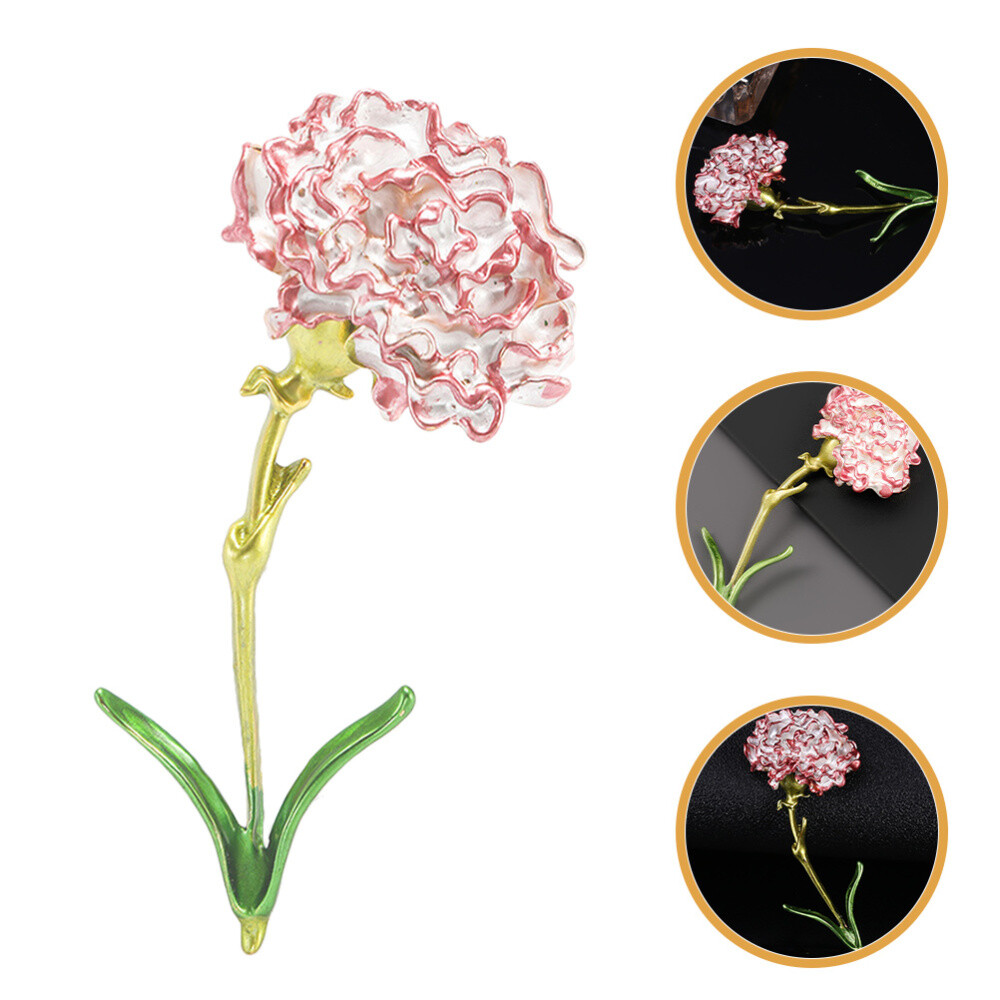 Exquisite Flower Brooch Pin Carnation Lapel Pin Collar Lapel Pin Jewelry