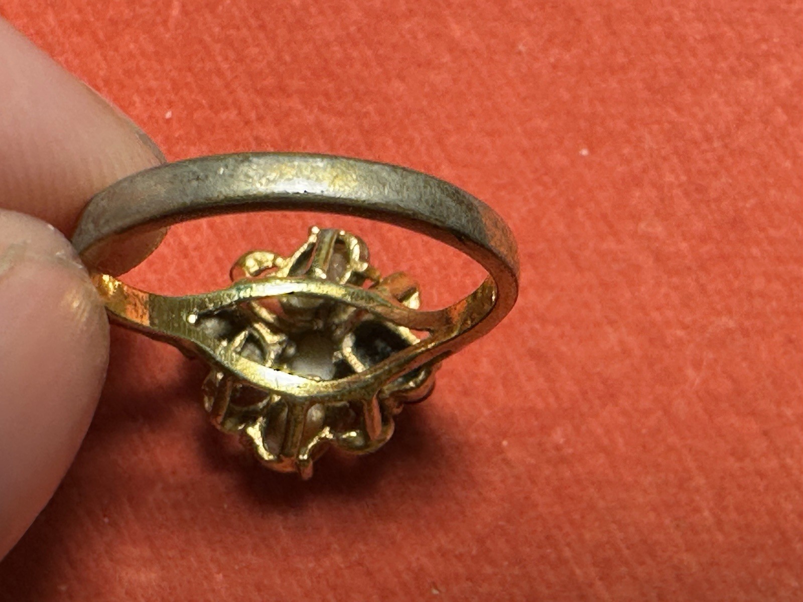 Vintage 5-Stone Multi Gem Cluster Ring | Opal Onyx Tiger’s Eye Jade Carnelian