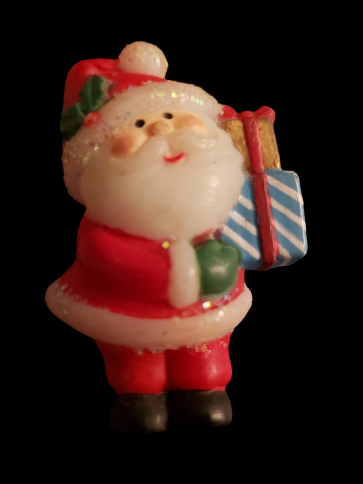 Vintage Plastic Santa Claus Pin Brooch by Fun World