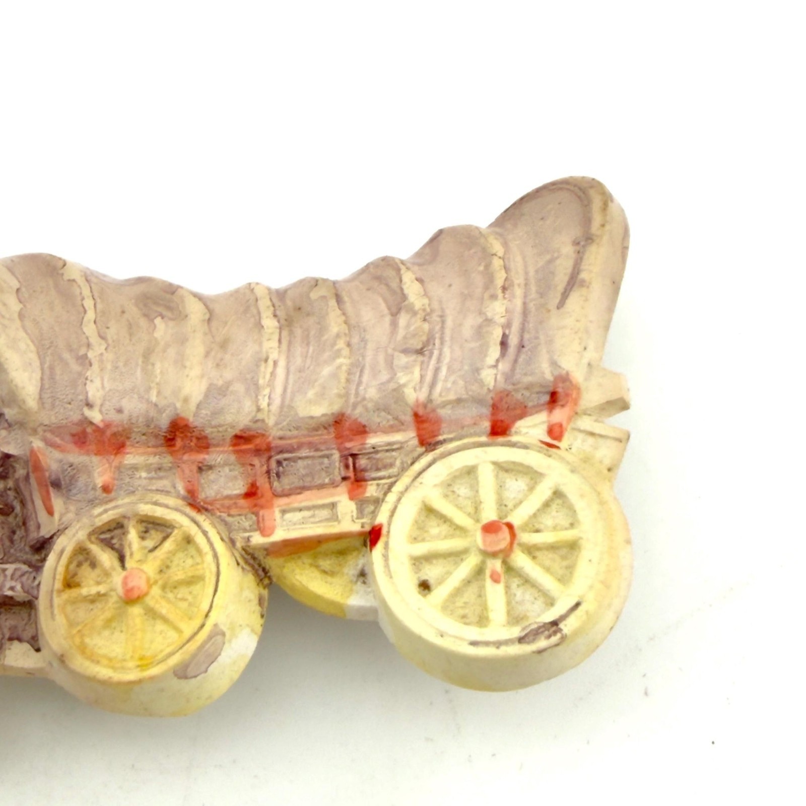 Rare Vintage Celluloid Oxen Cows Brooch Cattle Covered Wagon Western Gift