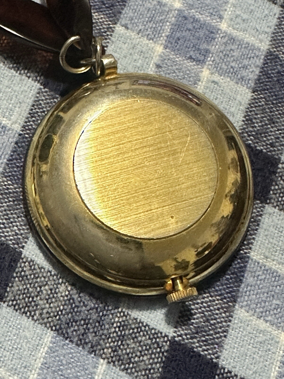 Estate 60s Rare Rootbeer Bakelite Necklace Endura Watch Co WORKS Pocket Watch