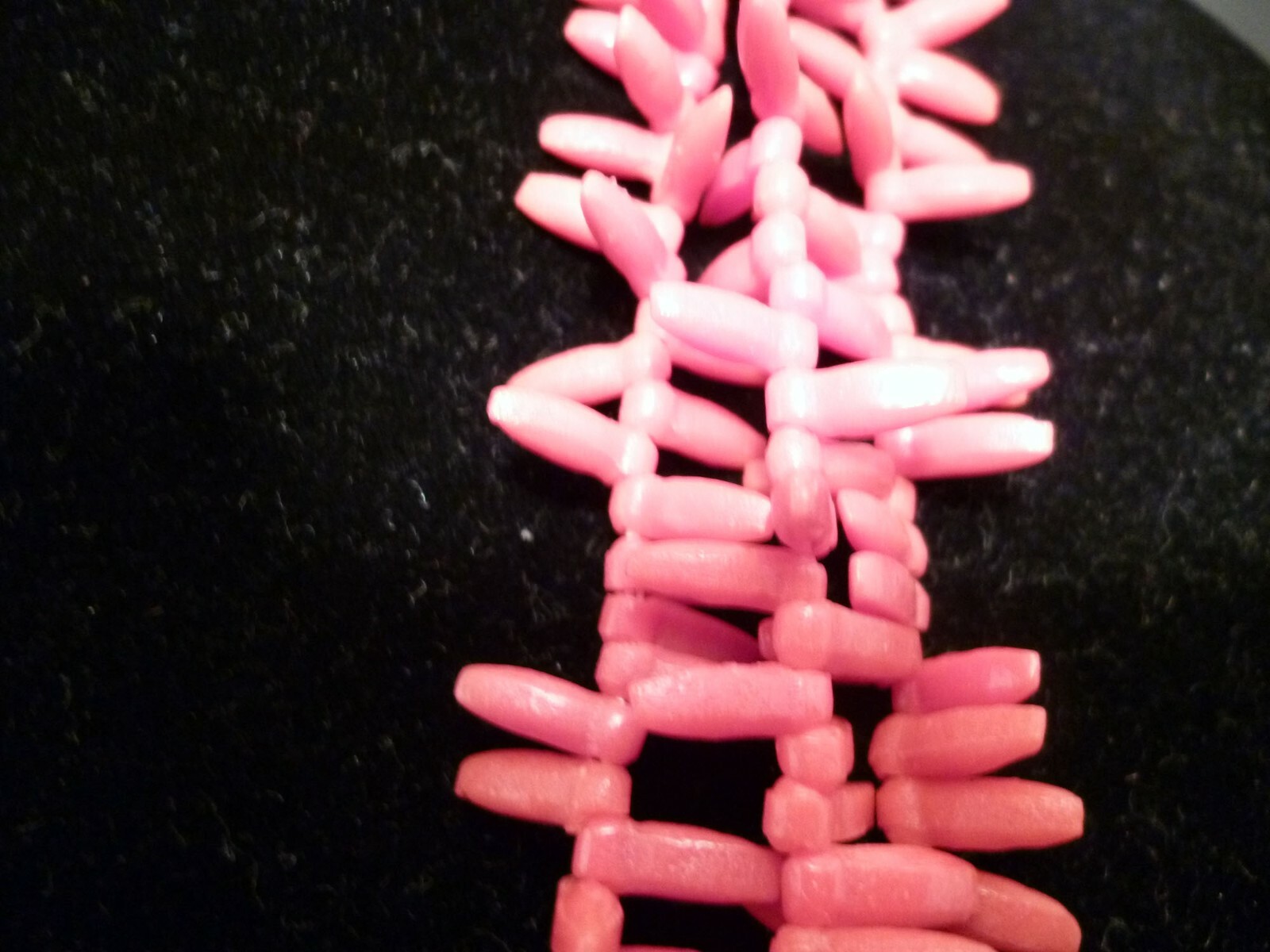 Salmon Color 26″ THREE Strand 10mm Beads Sicilian Sciacca Coral Necklace 2366