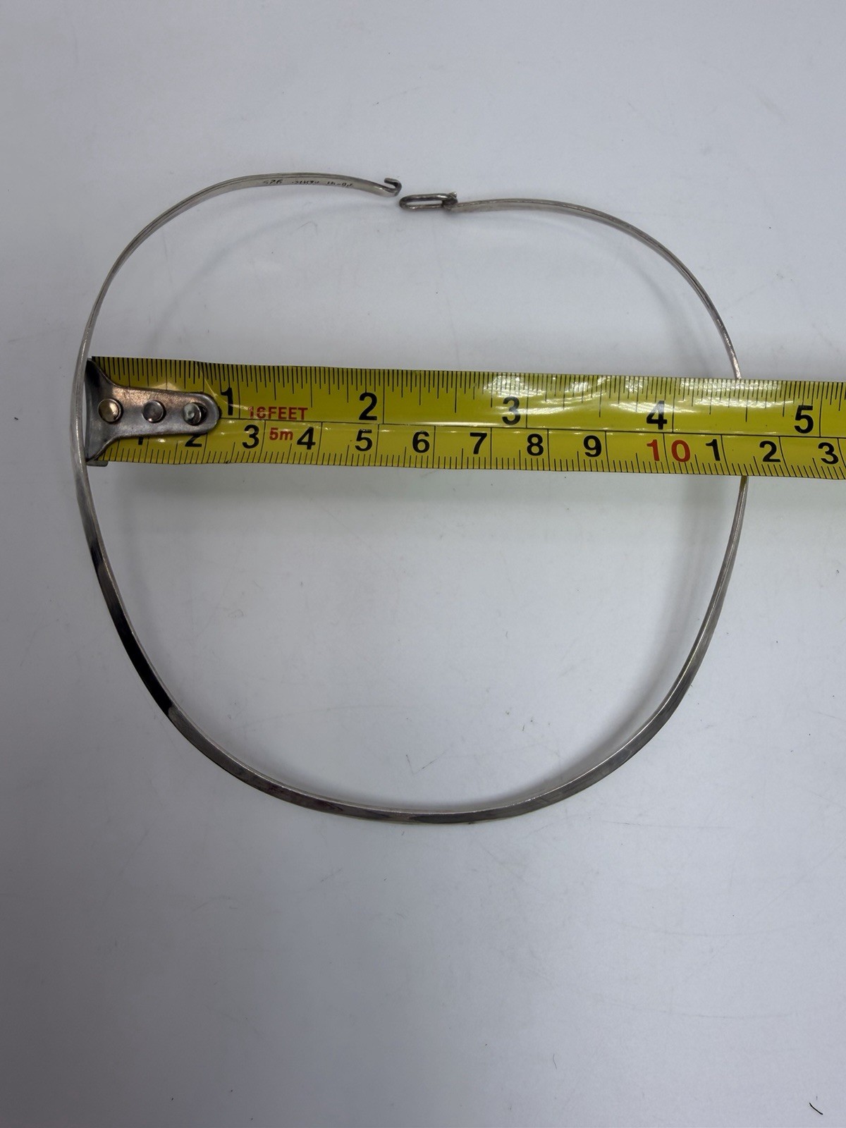 Vintage Sterling Silver 925 Collar Torque Necklace 12 grams approx. Mexico