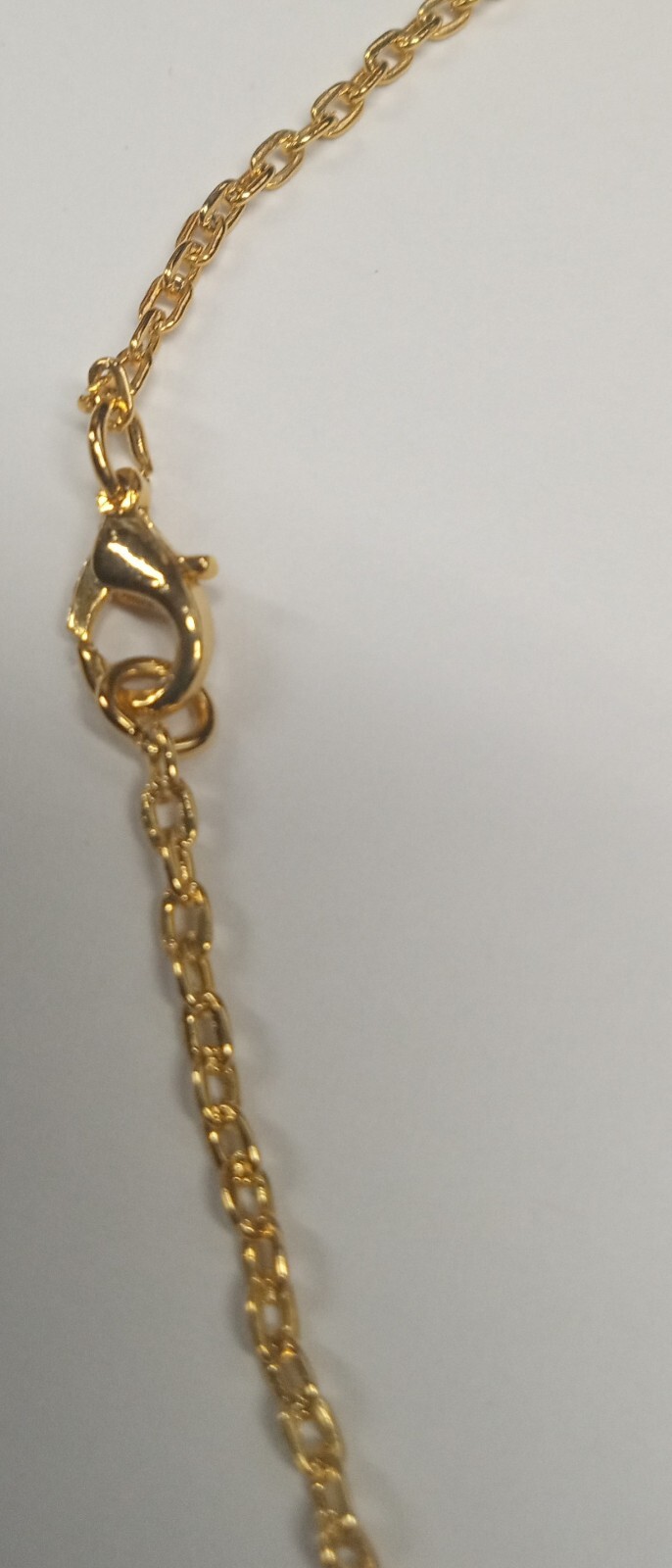 Vintage Giusti Goldtone Angel Necklace with Rhinestone Pendant – NOS