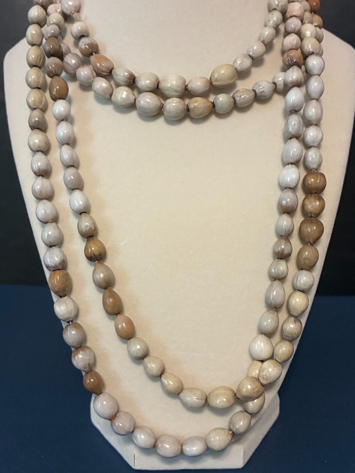 Long Natural Tropical Seed Necklace – Earthy Organic Boho Jewelry-Ethnic-Beachy