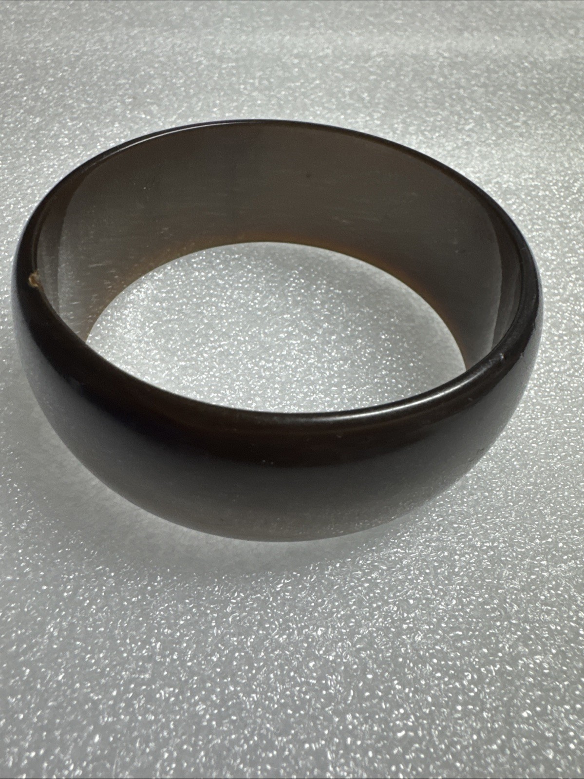 Vintage Brown Lucite Bangle Bracelet Chunky Wide Root Beer Retro