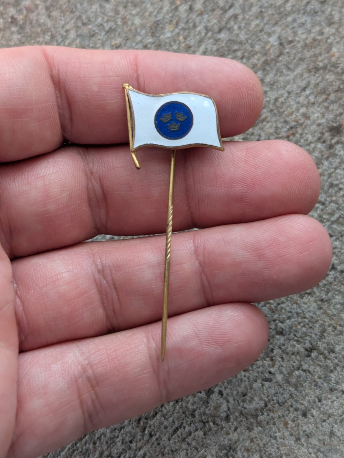 Vintage 1930s -1950s Swedish American Line Nautical Pin P1