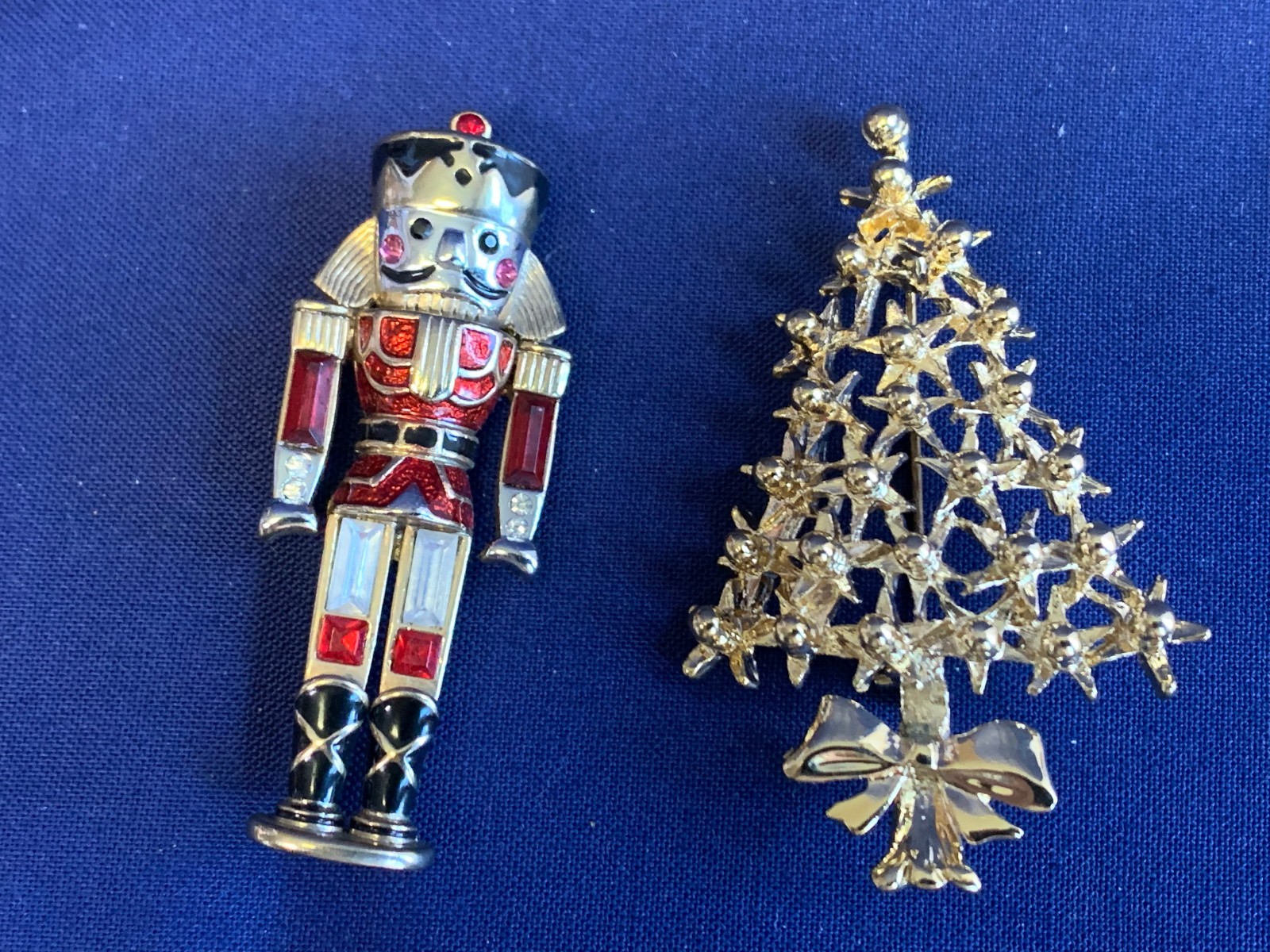 Vtg Christmas Brooch Lot Berebi Monet Gerrys Avon Jacmel Jewelry Scatter Pins