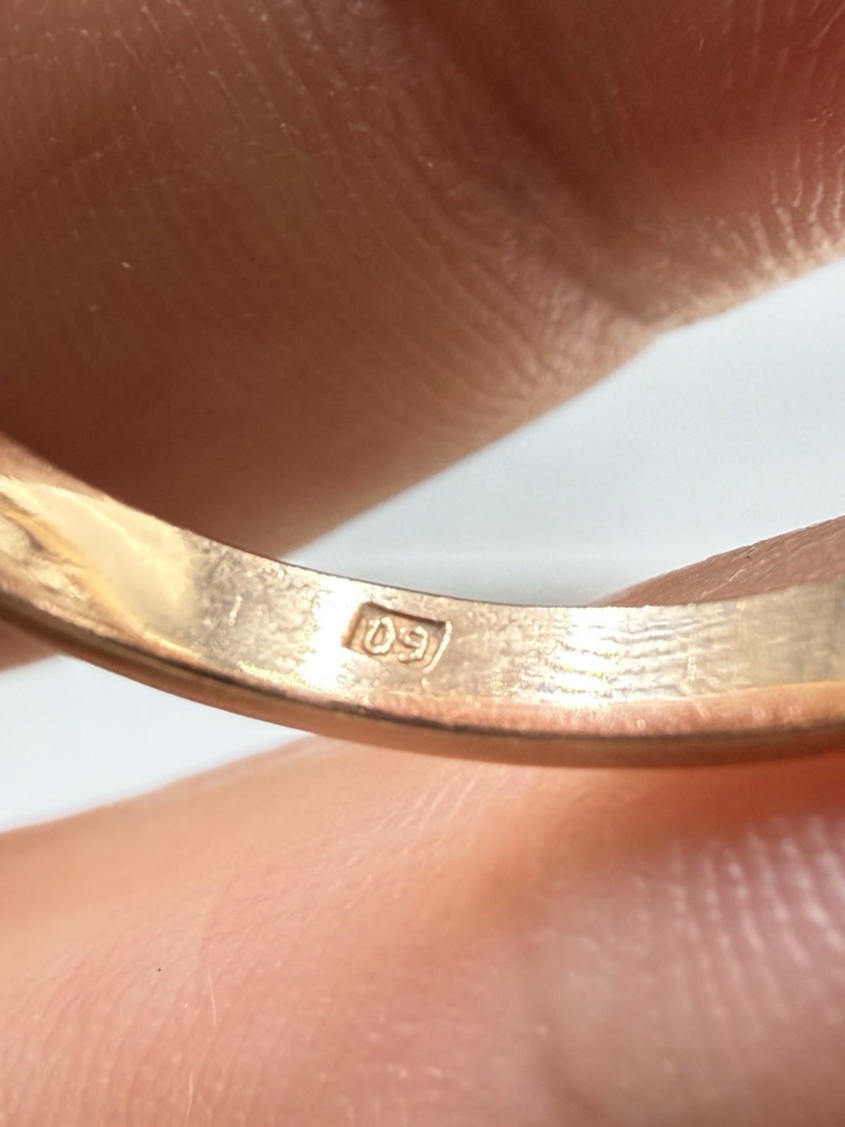 Vintage Soviet Solid Rose Gold Ring 14 K 583 Size 8.5