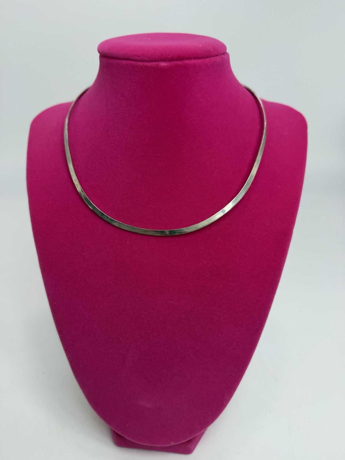 Vintage Sterling Silver 925 Collar Torque Necklace 12 grams approx. Mexico