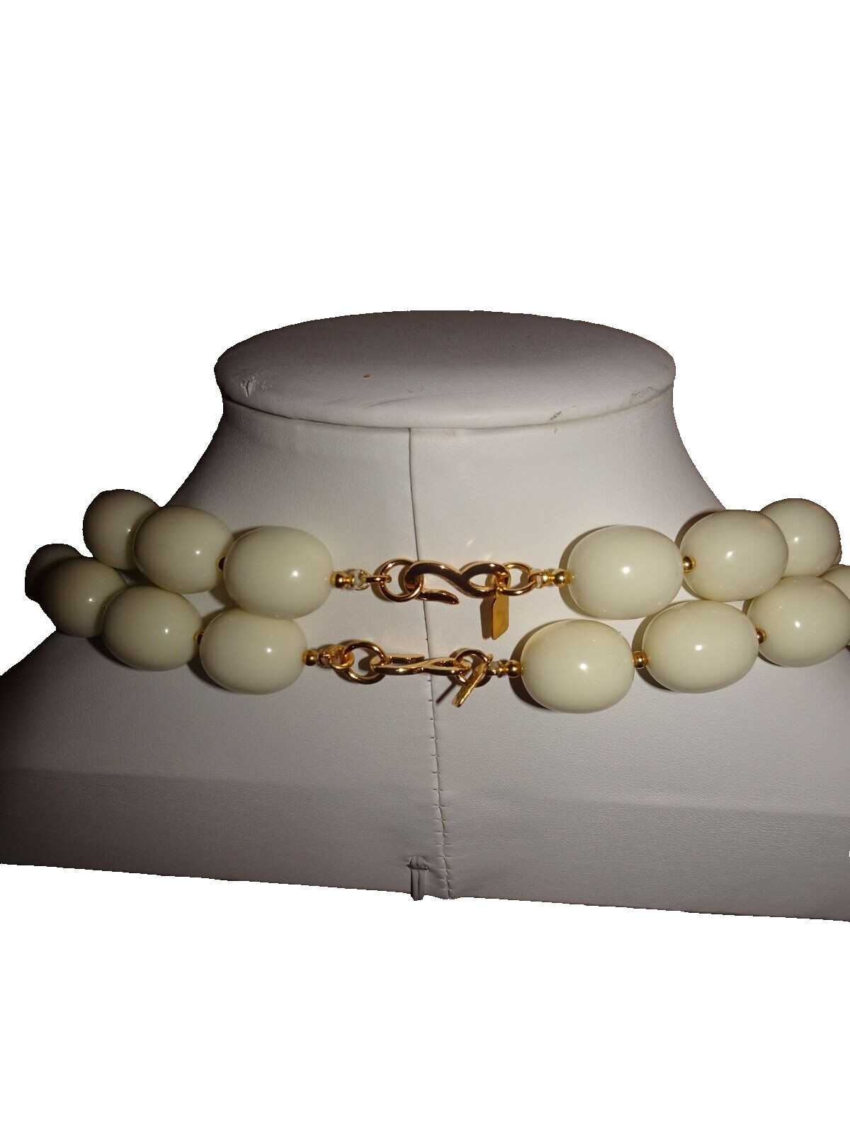 KENNETH LANE SIGNED 24 & 30 INCH RESIN BEAD NECKLACES NEW WITH TAGS