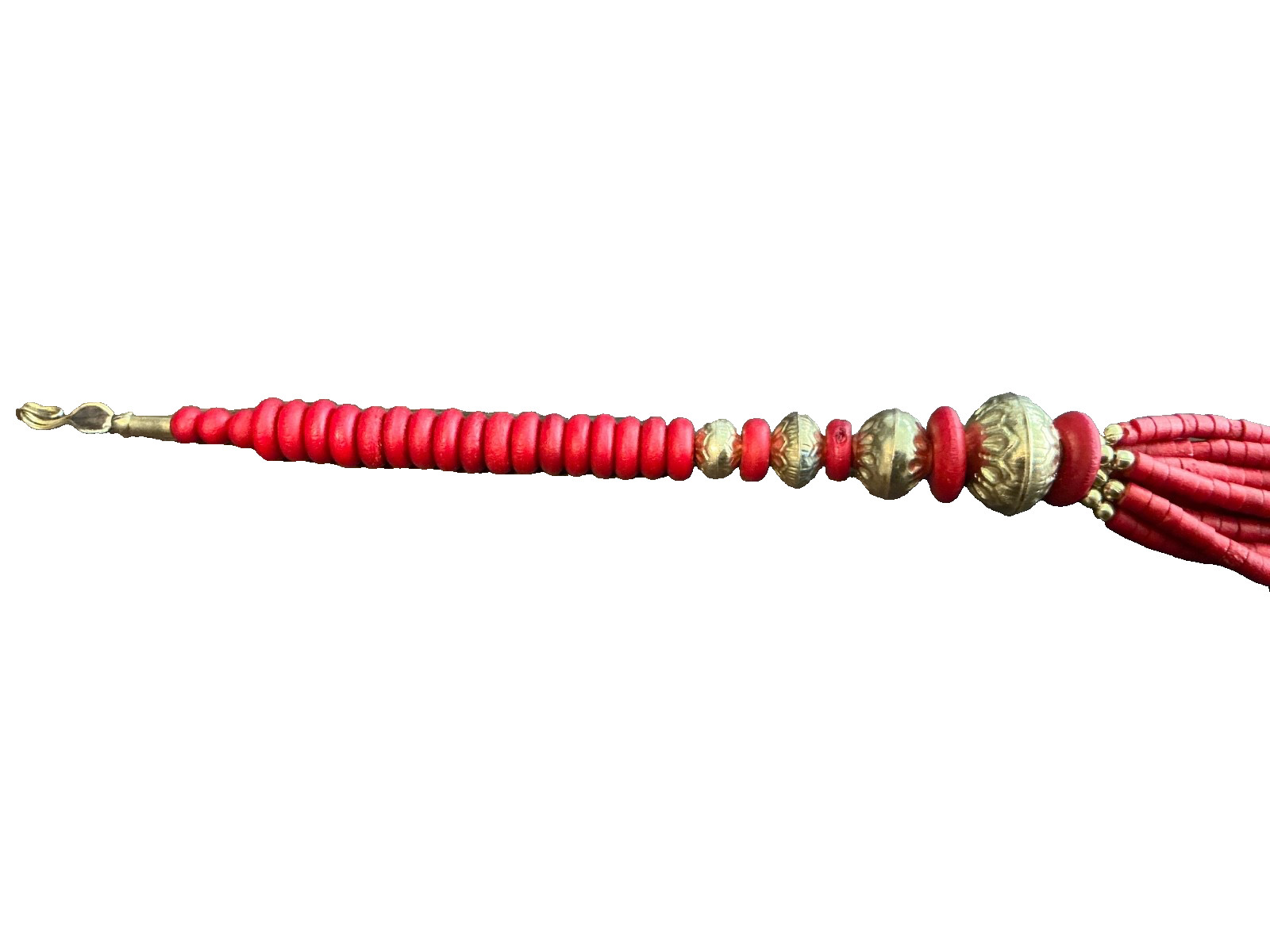 Vintage Natural Mediterranean Deep Red Coral Beads Necklace 21”