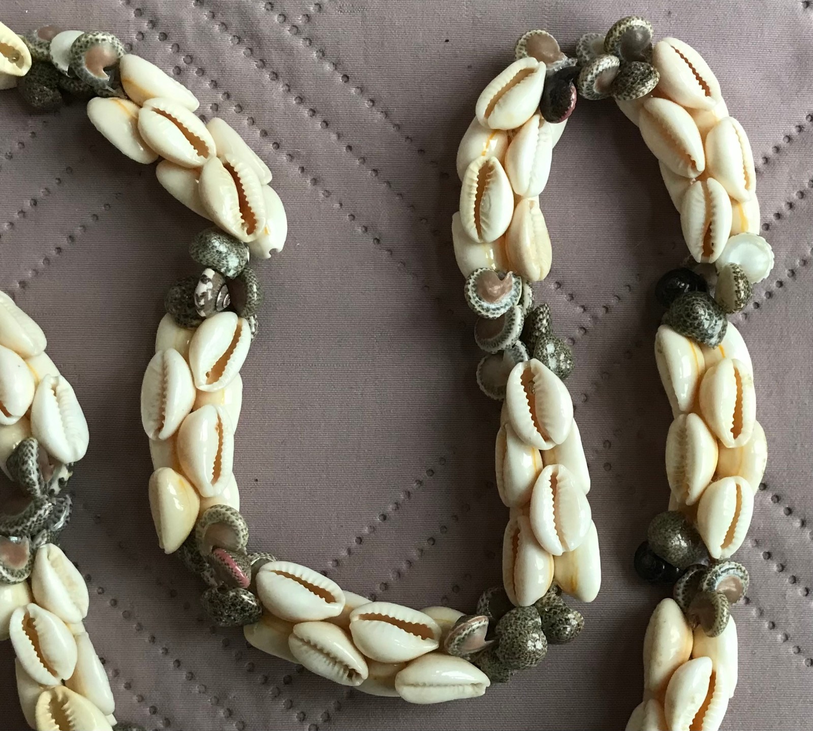 Vintage Cowrie Shell Natural Seashell Necklace Boho Beach Jewelry 21″