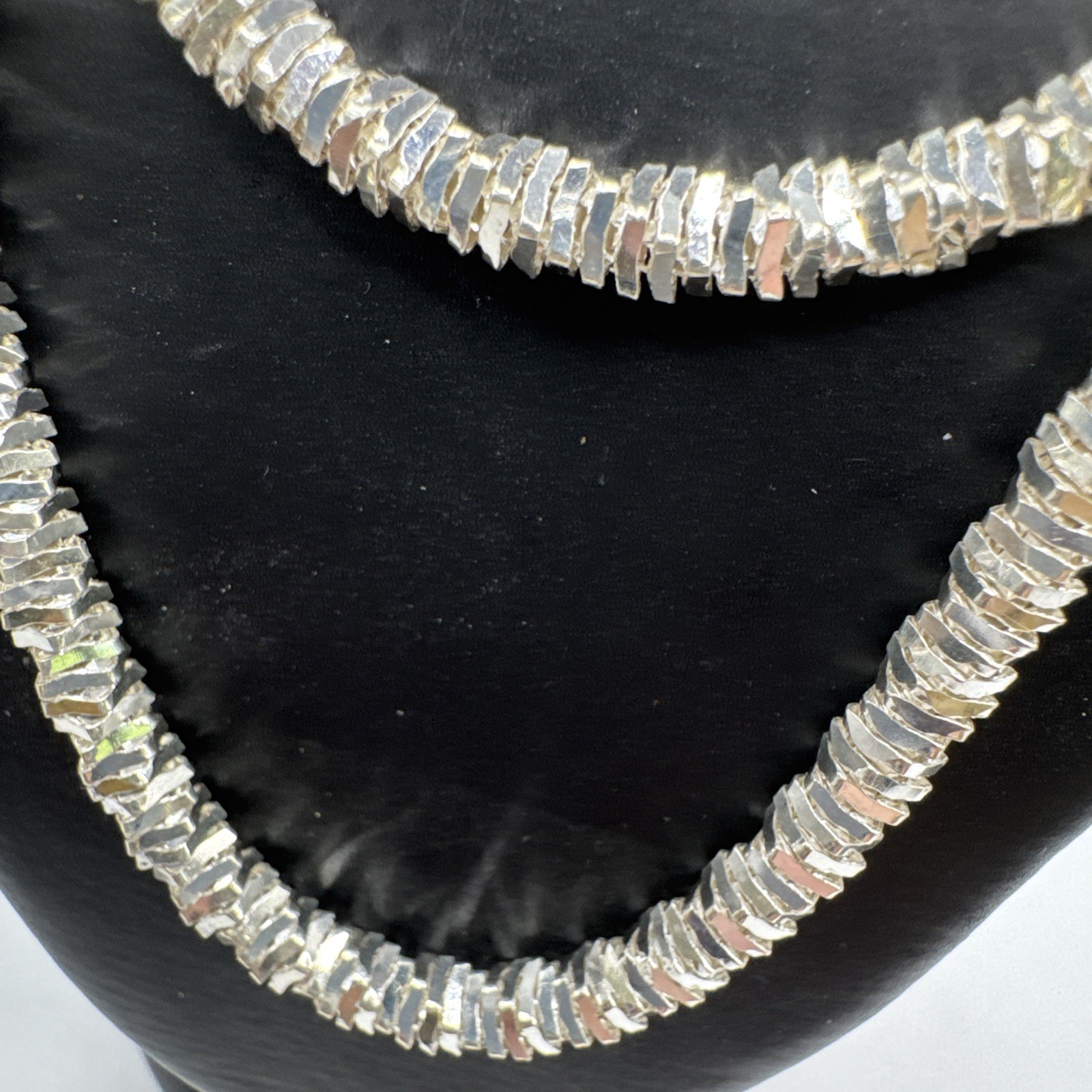 24” Milor Italy Cut Sterling Necklace 37.05 Grams. 062600120ND