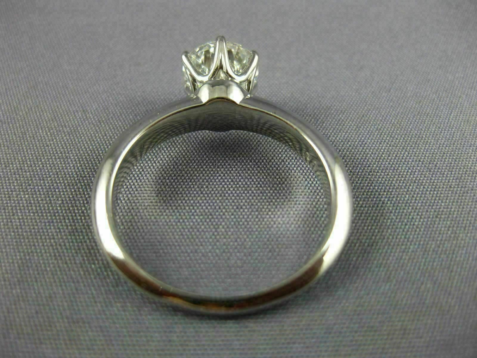 LARGE TIFFANY & CO GIA 1.52CT DIAMOND PLATINUM GOLD ENGAGEMENT RING E VS2 #26497