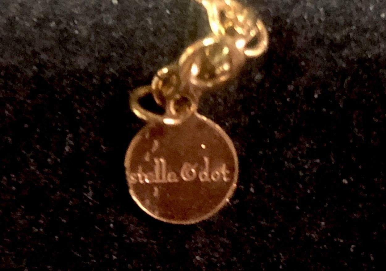 Vintage Signed Stella & Dot Gold Over Sterling925 Dainty Chain Link Necklace