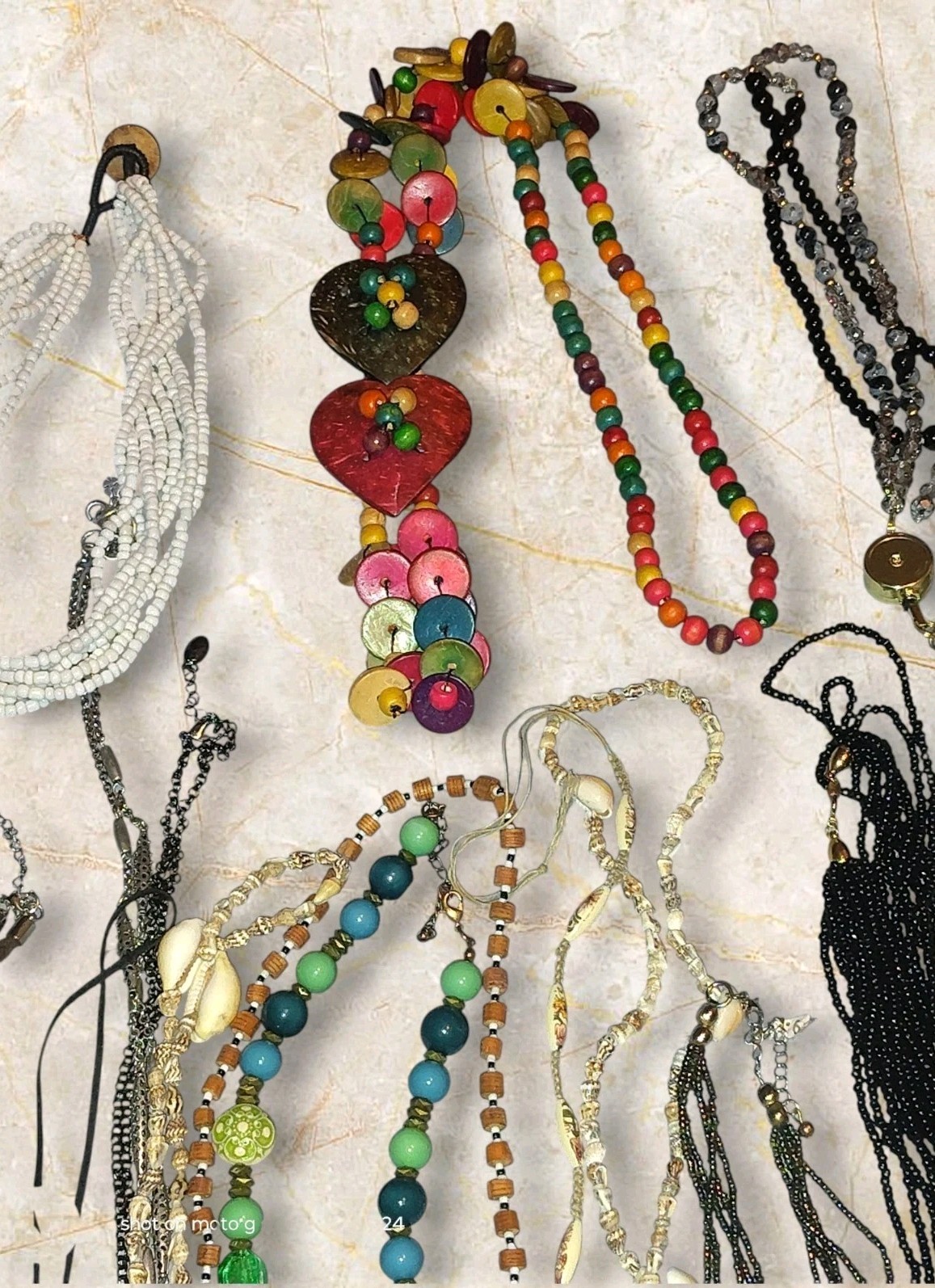 55 Pc Mixed Costume Jewelry Lot Necklaces Bracelets Signed Trifari AE Gwen Boho