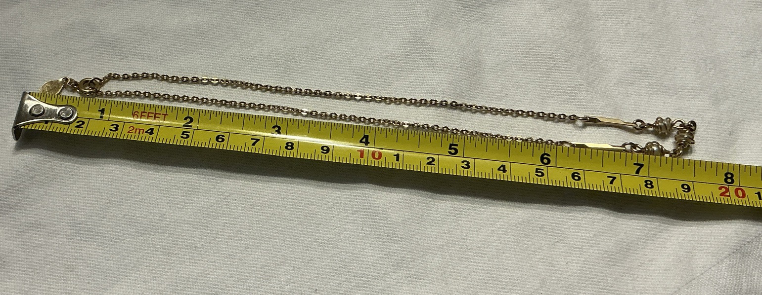 Choker Length Vintage Avon Dainty Wire Wrapped Pearl Necklace. Gold-Tone 14″