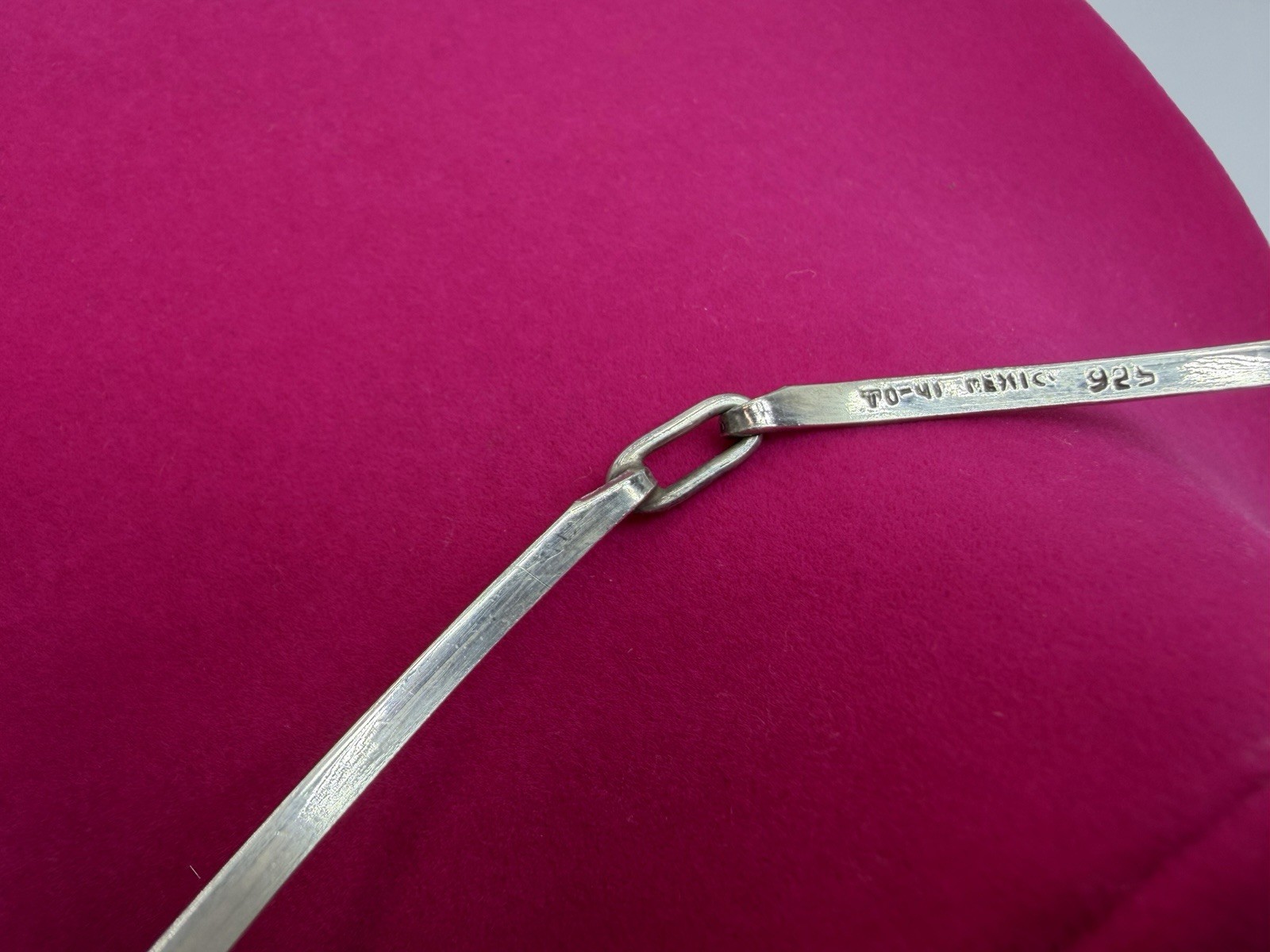 Vintage Sterling Silver 925 Collar Torque Necklace 12 grams approx. Mexico