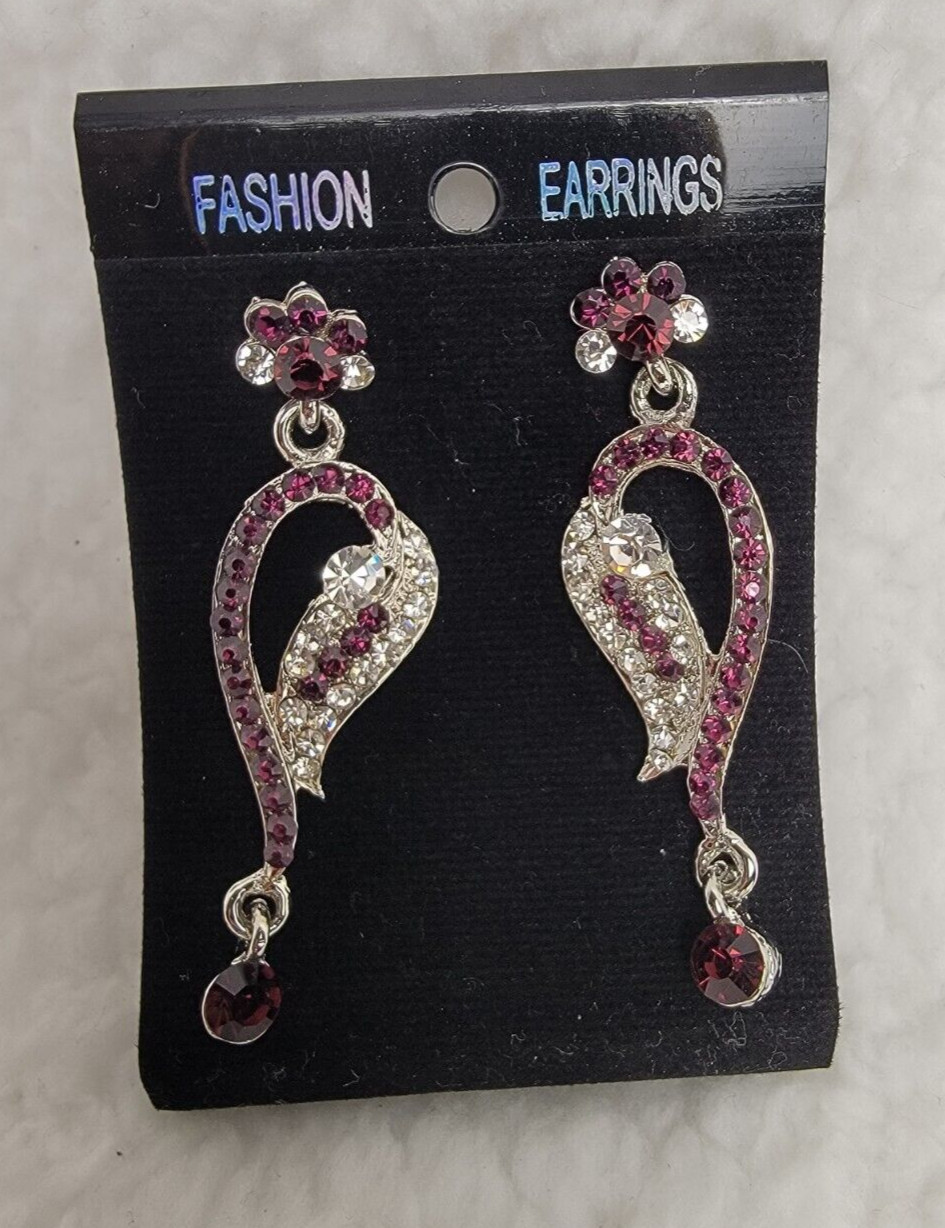 PYROPE GARNET vintage elegance. Shimmering earrings!