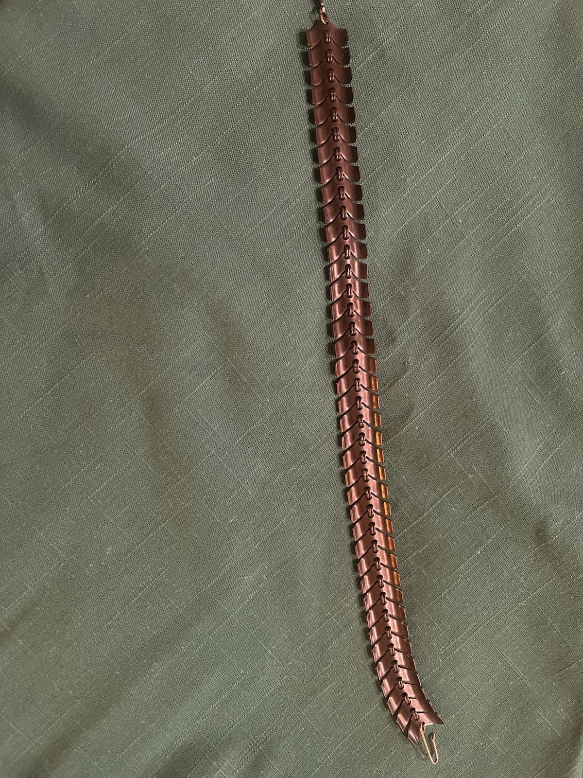 Vintage Copper Necklace. With Chain and Hook Clasp. Great Condition