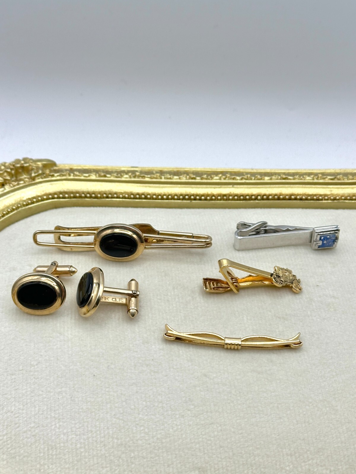 Vintage Tie Clip and Cufflink Lot 60s-80s