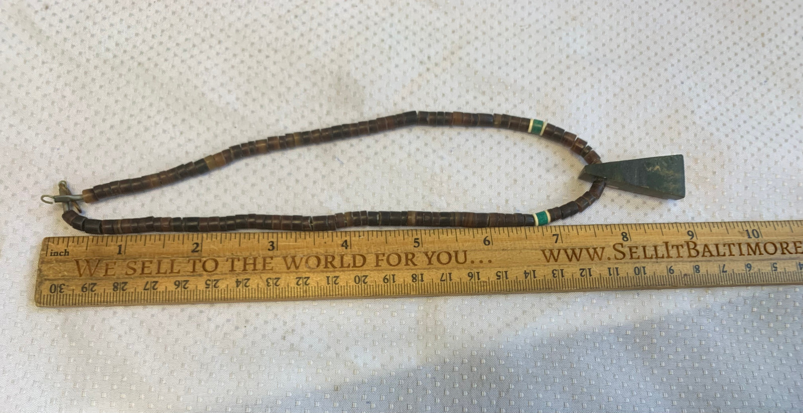 Vtg Semi Precious Stones Necklace 17″ Fashion Jewelry Earthtones Hook Clasp