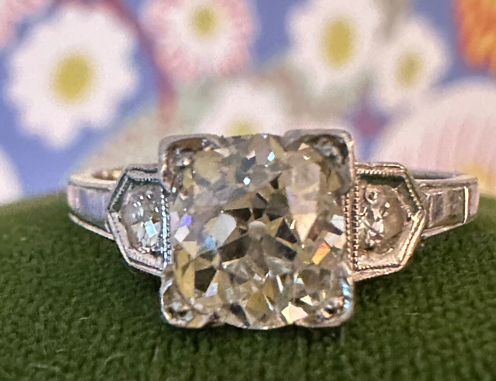 Edwardian Old European Cut Diamond Ring 1.26 Cttw