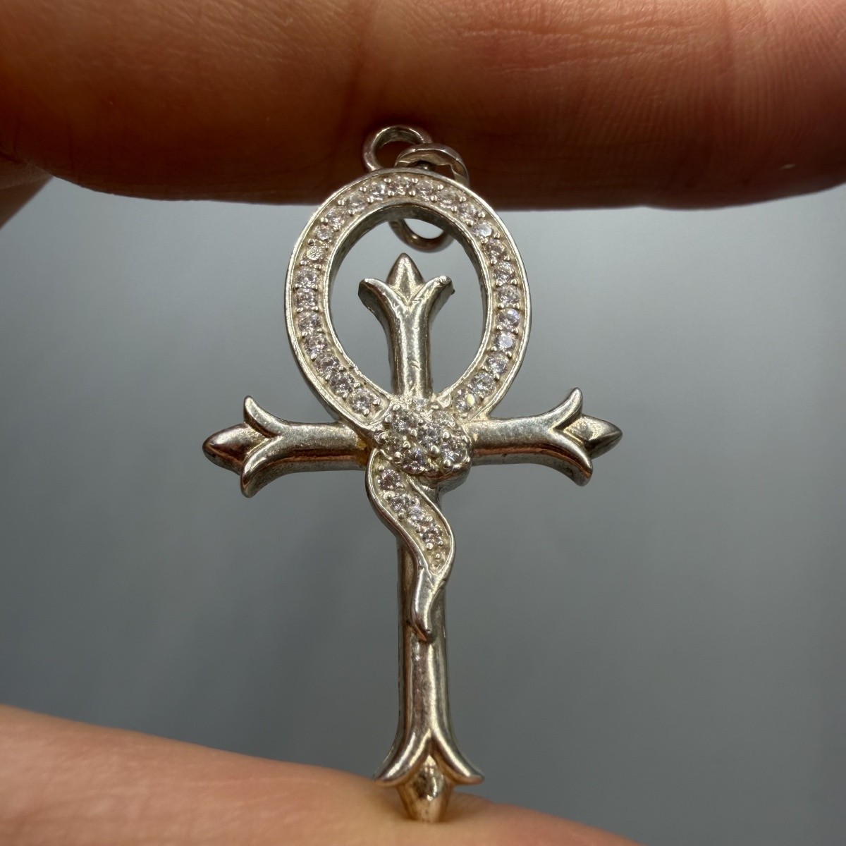 Vintage Pendant Icon Cross Sterling Silver 925 Jewelry Stamped Beautiful 3.63gr