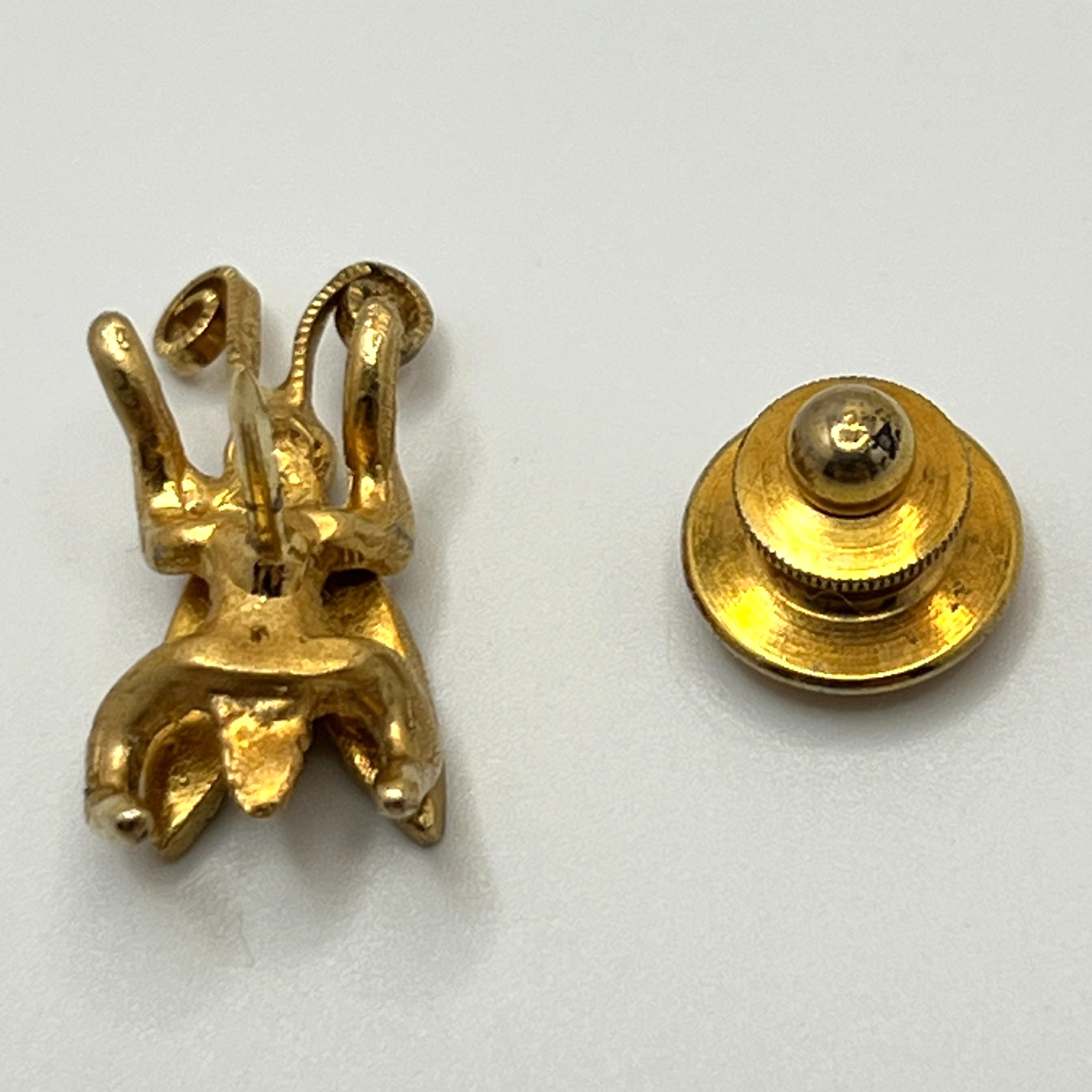 Insect Bee Fly Bug with Rhinestones Brass Lapel Hat Vest Pin