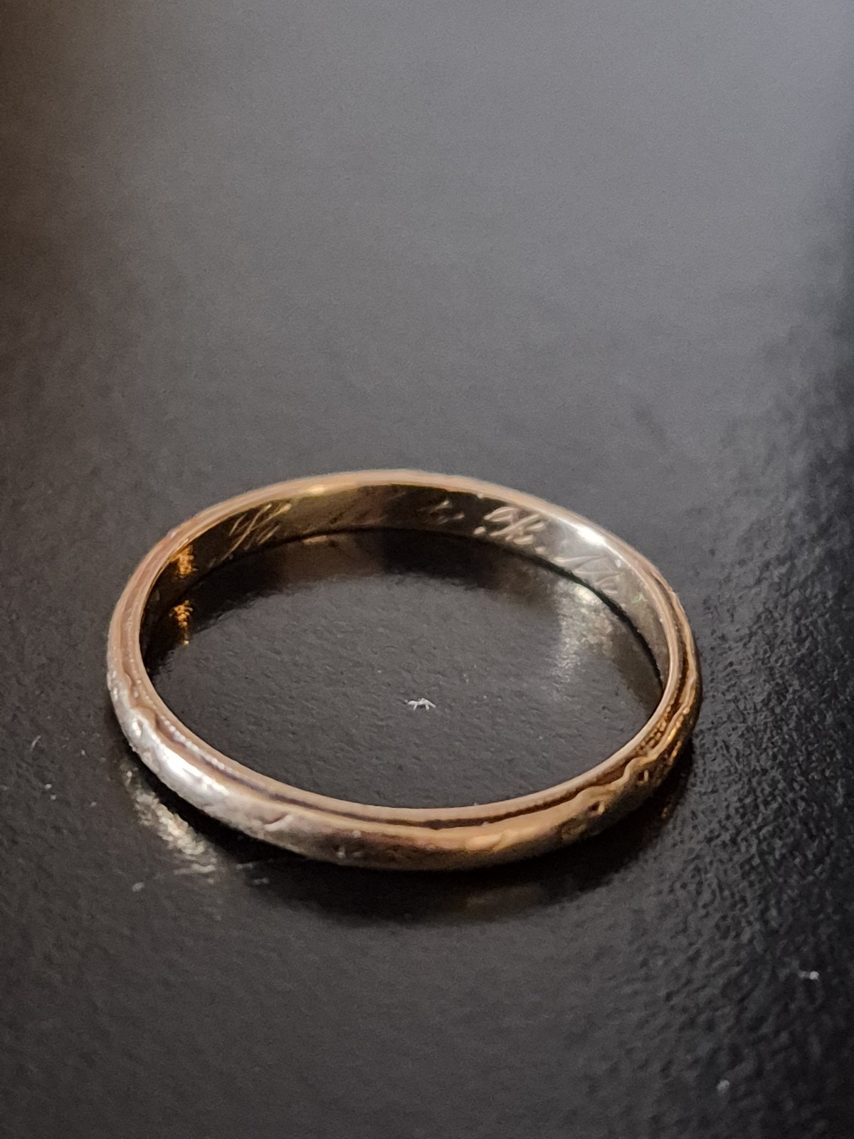 Vintage 14K Yellow Gold Plain Band Ring 1.28g Size 6.5 Minimalist Wedding Stack