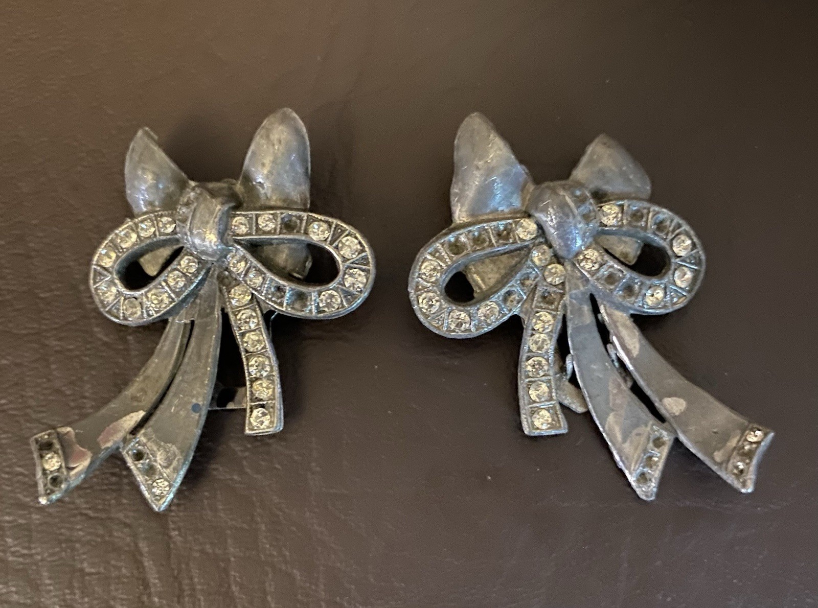 Vintage REPAIR RESTORE Rhinestone Pot Metal Brooch Pin Lot Necklace High End