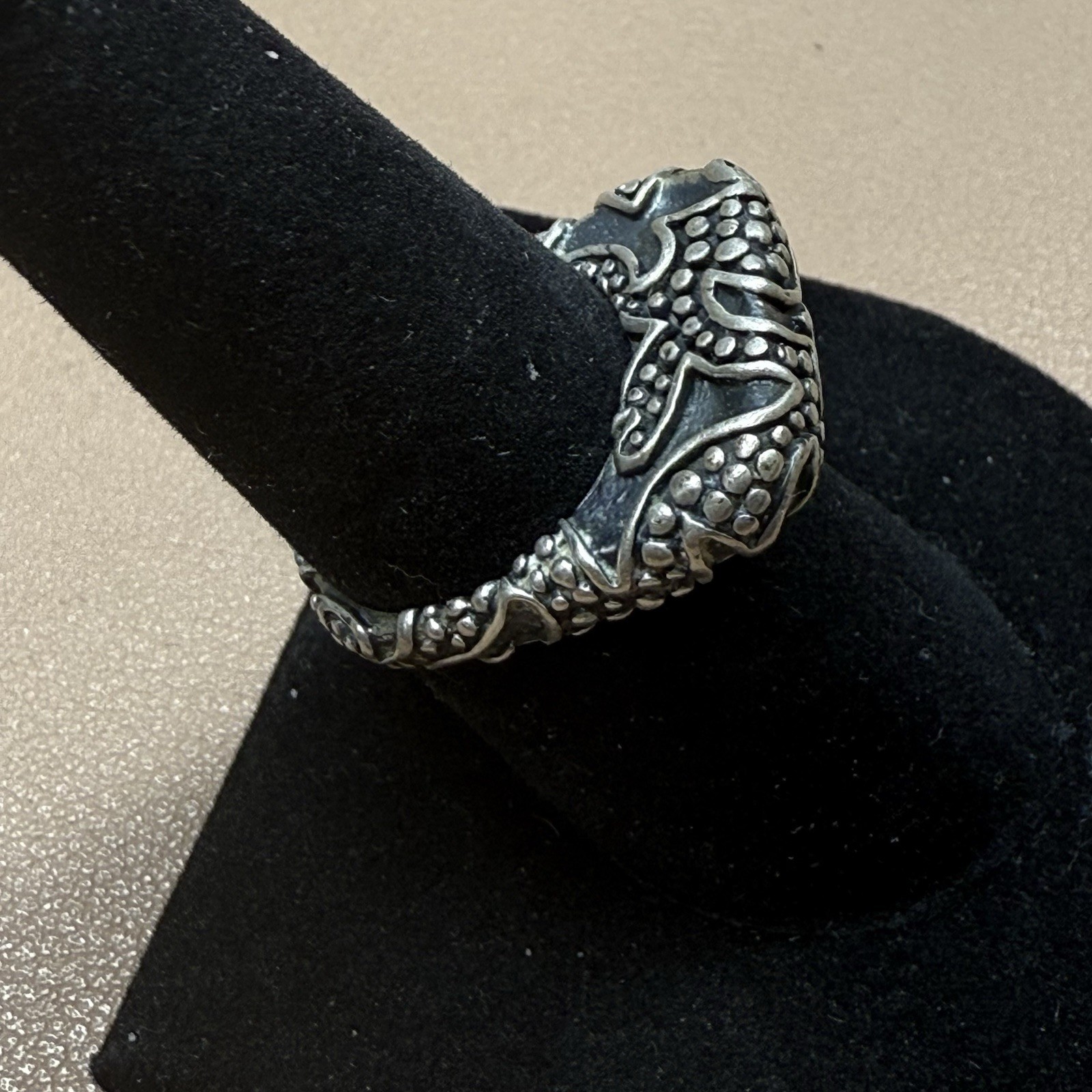 Dian Malouf Tribal Stack Stacking Ring Sterling Silver 925 Size 7.5 DLM
