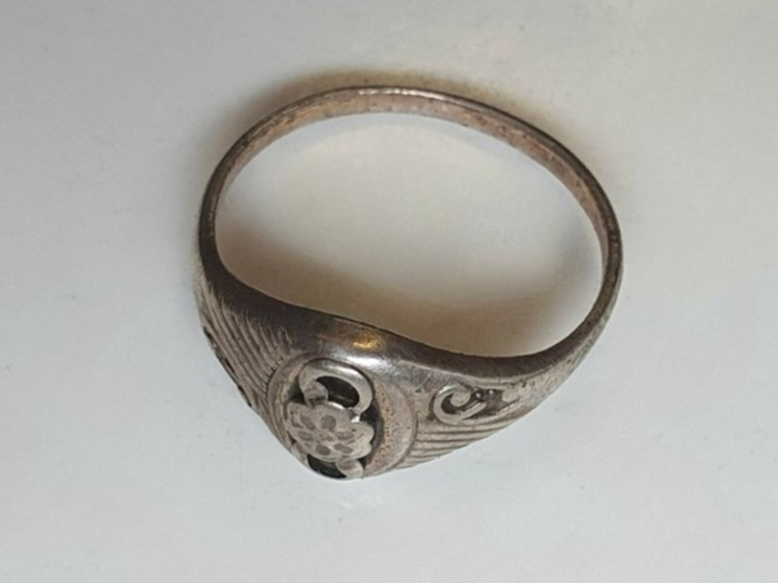 Vintage Soviet USSR ring sterling silver 875 ⭐ Size 7.5 Weight 2.4 g.