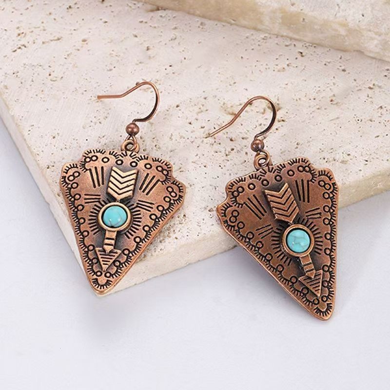 Vintage ethnic style earrings Bohemian Maillard jewelry