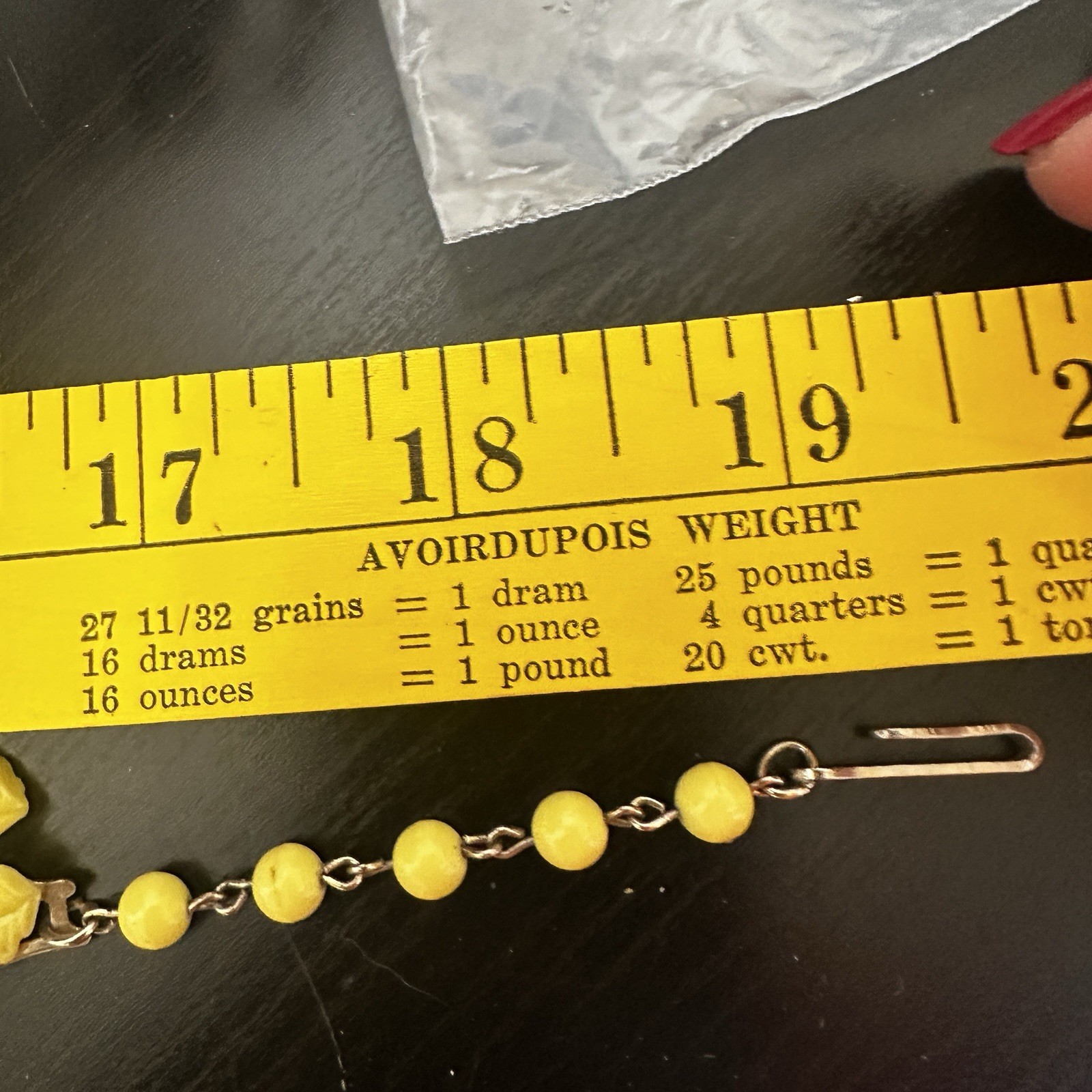Vintage Thermostat Yellow Lucite Necklace And Clip On Earrings Gold / Adjustable