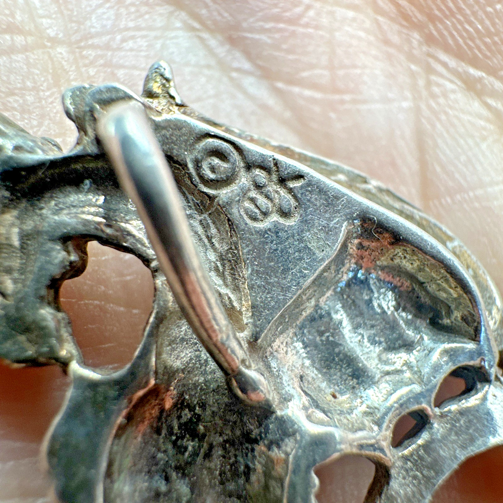 Vintage Sterling Silver Dragon Pendant 6.9 Grams Fantasy Whimsical Signed