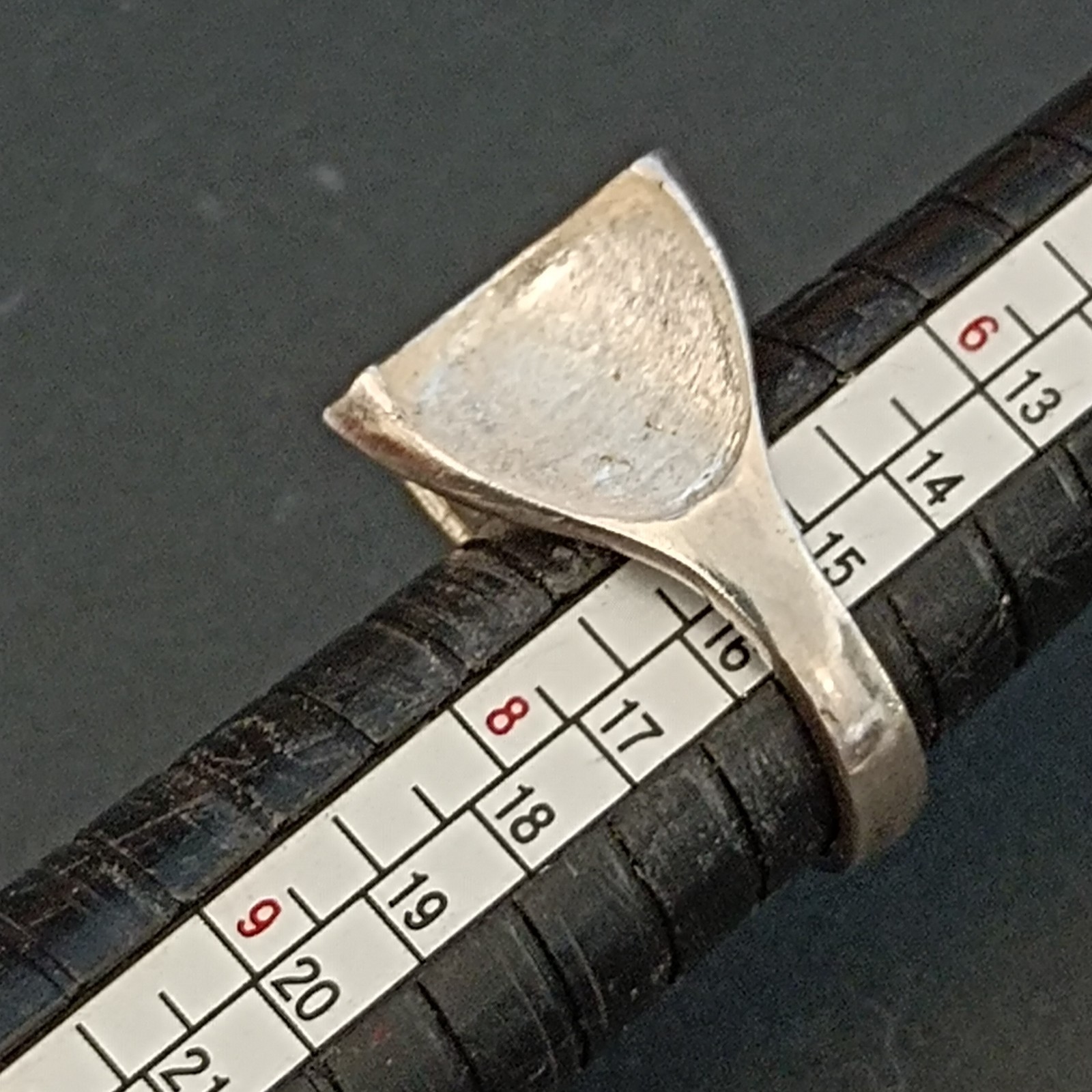 VTG Sterling Silver Ring Brutalist Modernist Sculptural Abstract Artisan OOAK 7