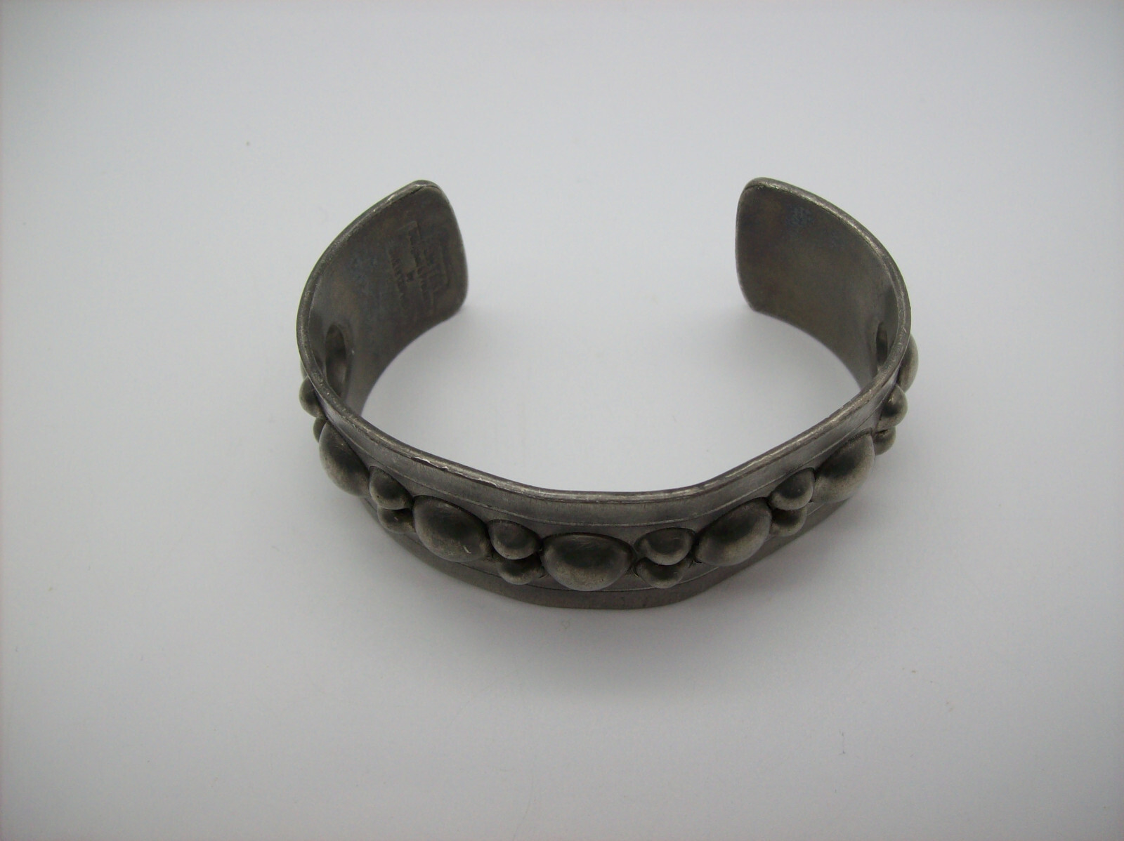 Vintage E Christophersen Brutalist Bracelet, Norway, Signed