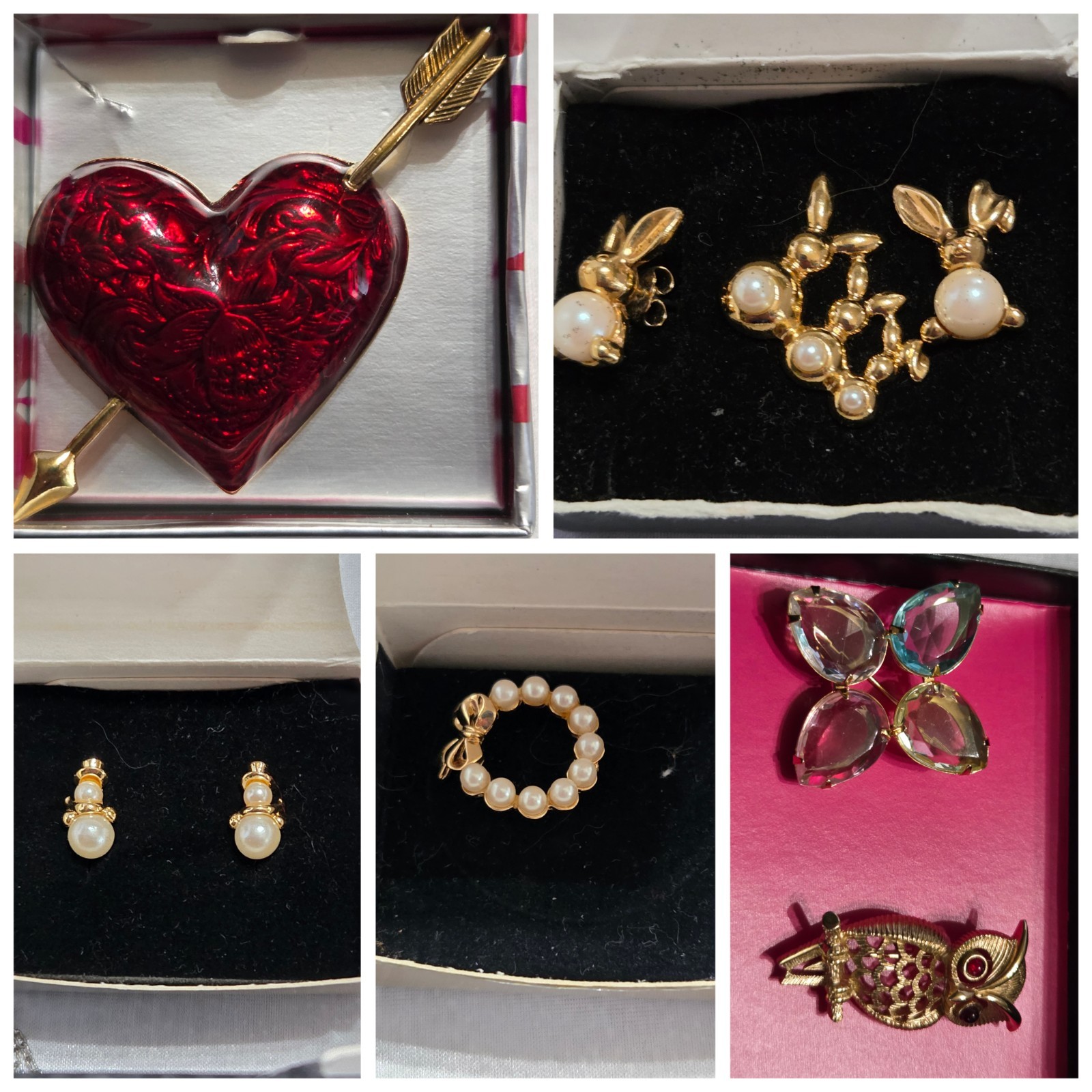 Large Lot Of Avon Jewelry Excellent Condition 25 Pieces Plus Bonus Owl Brooch