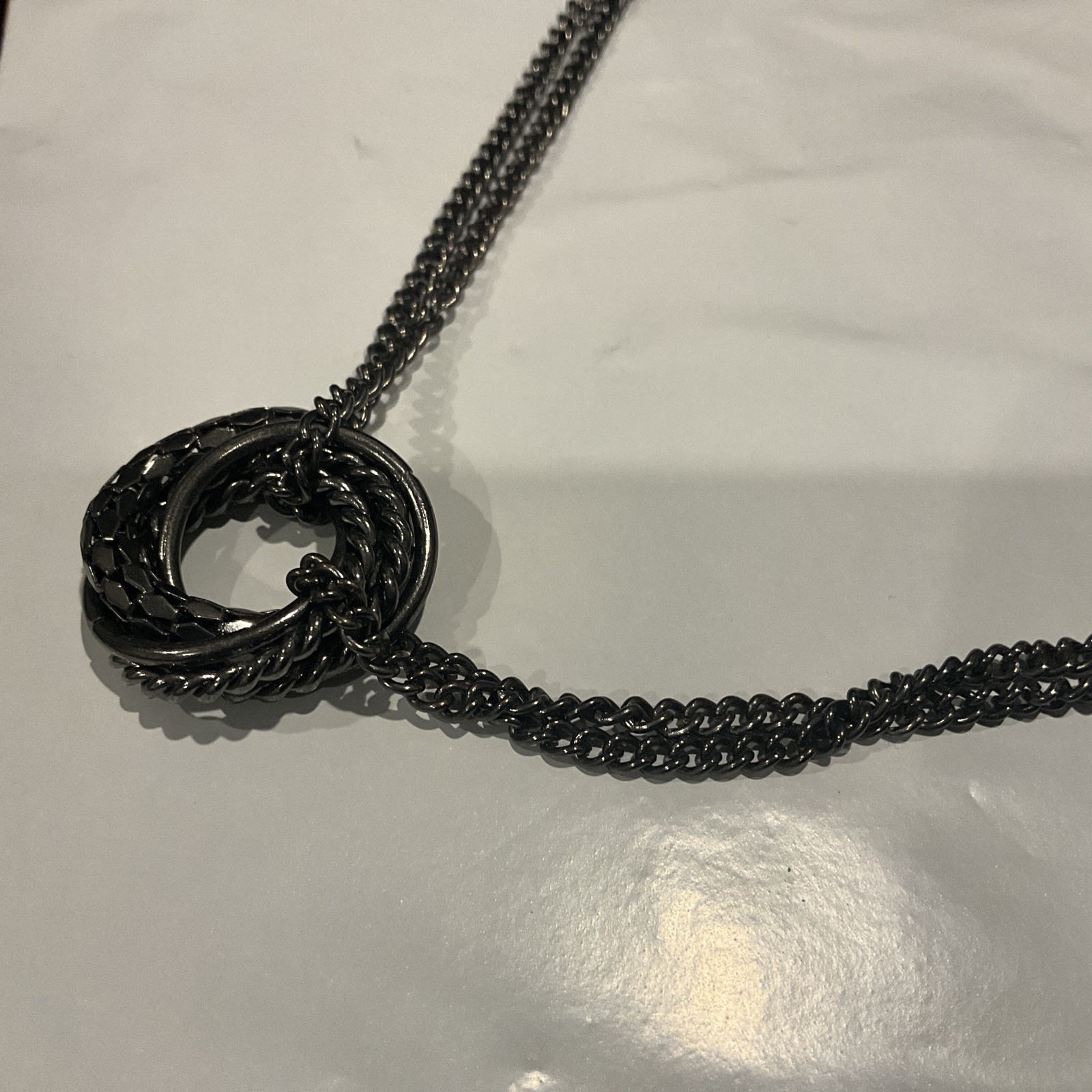Vintage Necklace And Earrings Set Knotted Rope