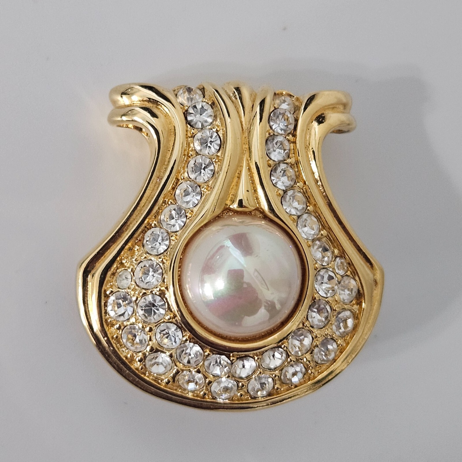 Nolan Miller Glamour Collection Rhinestone & Pearl Pendant Only