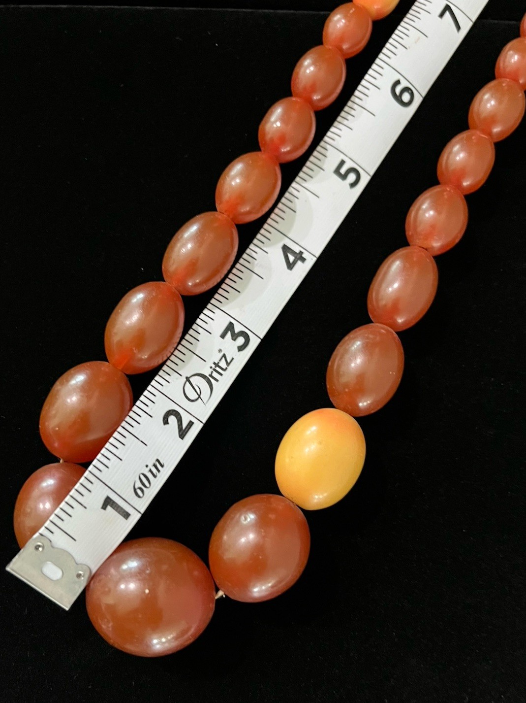Vintage Estate 1970s Beaded Statement Necklace