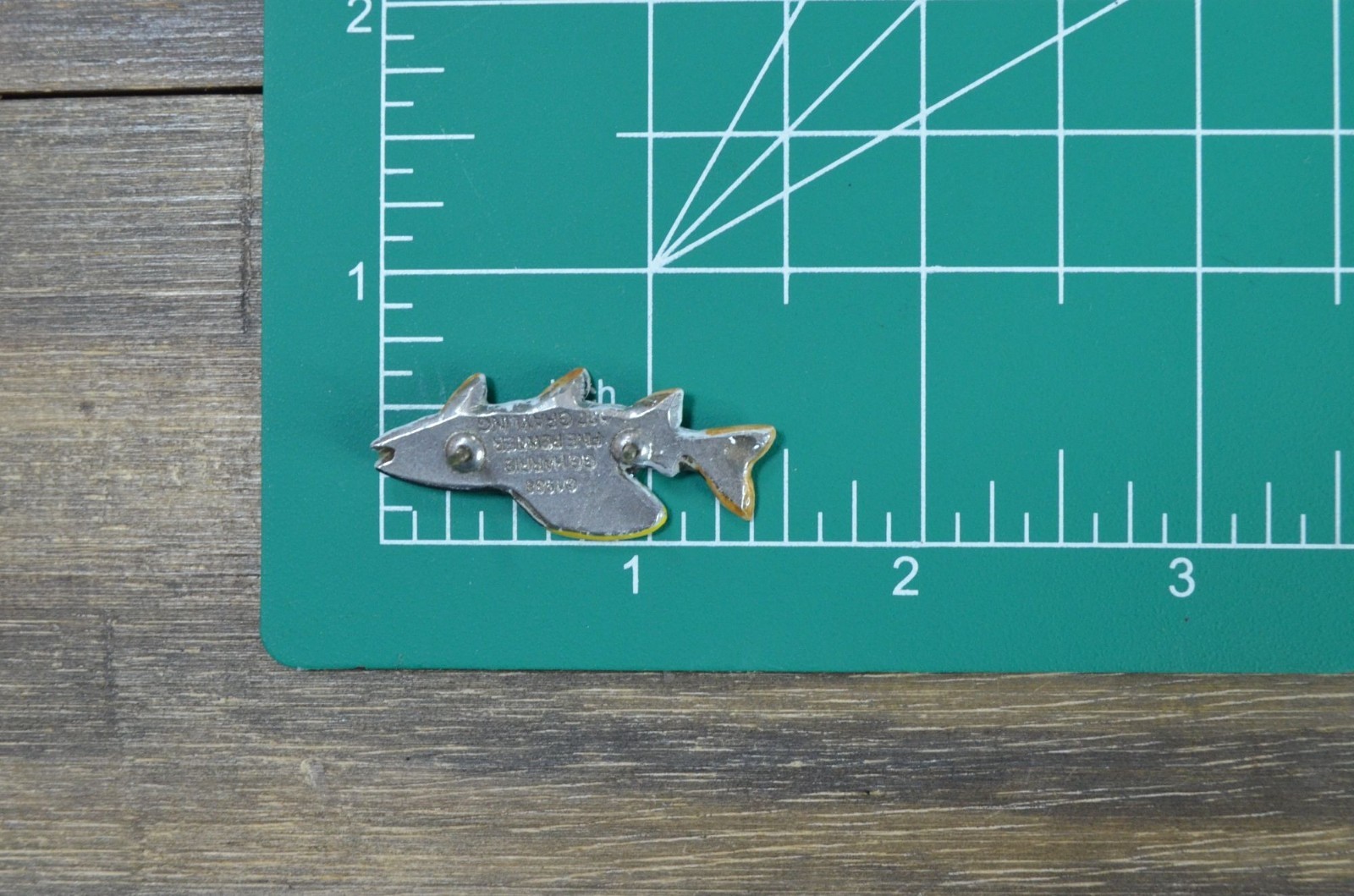GG Harris Grayling Brooch Pin #127 Wildlife Collectibles Pewter 1988 Salmon Fish