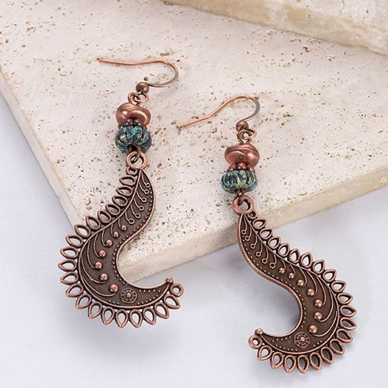 Vintage ethnic style earrings Bohemian Maillard jewelry