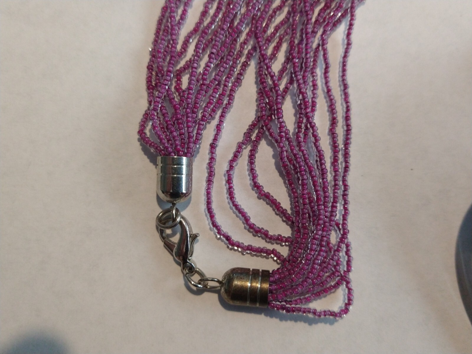Murano Glass & Beaded Necklace (You Can Also Wear Only Beads) 2 Looks
