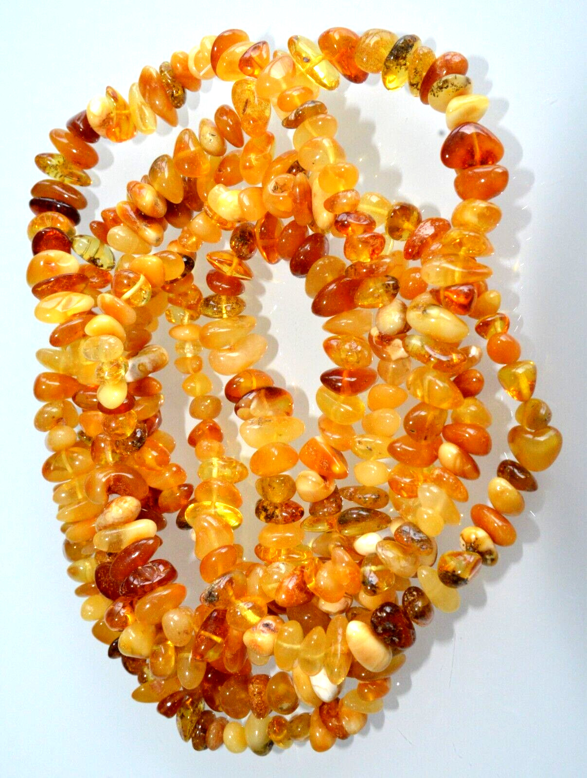 ✅135 cm=46gr RUSSIAN SOVIET BALTIC AMBER BEAD NECKLACE 琥珀 BRACELET STONE PENDANT