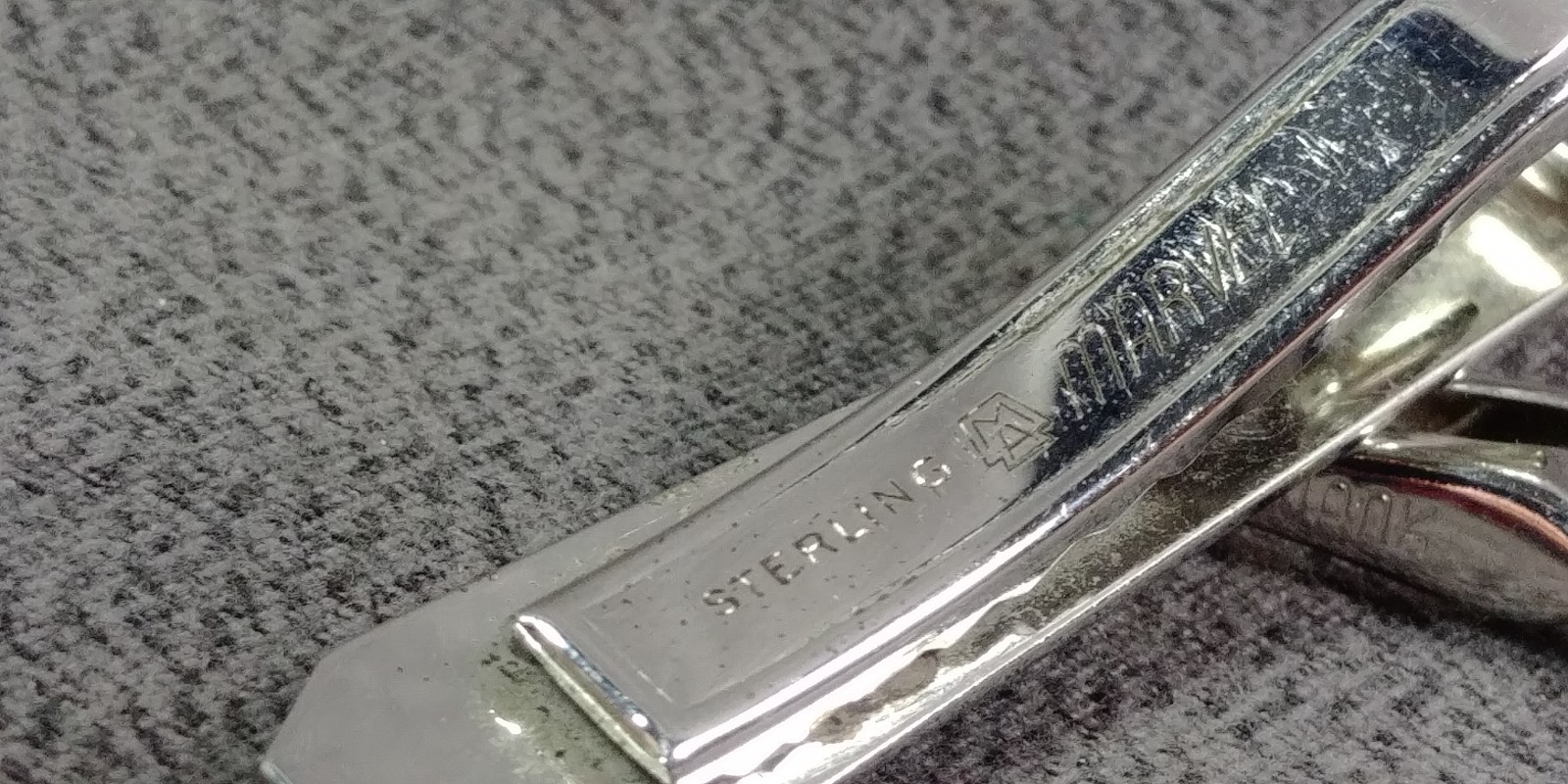 4 Tie Bar Clip Watch Chain Fob Marvel Sterling Silver Swank Comedy Tragedy Masks